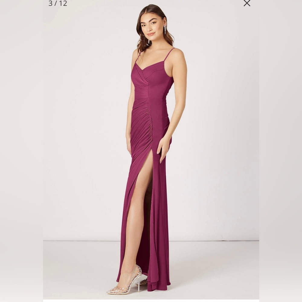 Azazie Tequila Dress in Mulberry